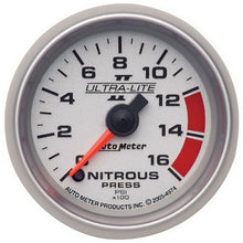 Load image into Gallery viewer, AutoMeter Ultra-Lite II 2 1/16in FSE 0 - 1600 PSI Nitrous Pressure Gauge (4974)