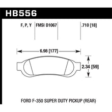 Load image into Gallery viewer, Hawk Performance Super Duty Brake Pads (HB556P.710)