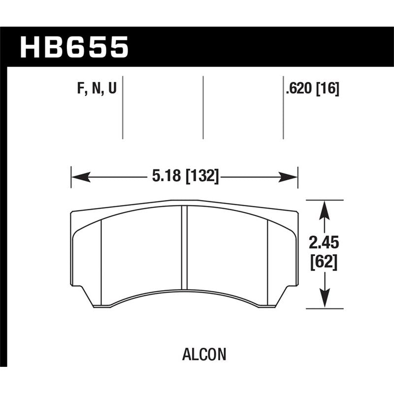 Hawk Performance HPS 5.0 Disc Brake Pad (HB655B.620)