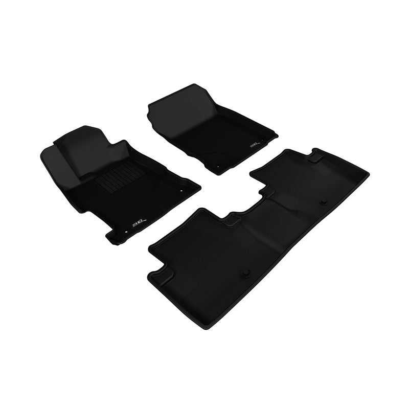 3D Maxpider KAGU Floor Mat, BLACK, 1ST ROW/2ND ROW (L1AC00801509)