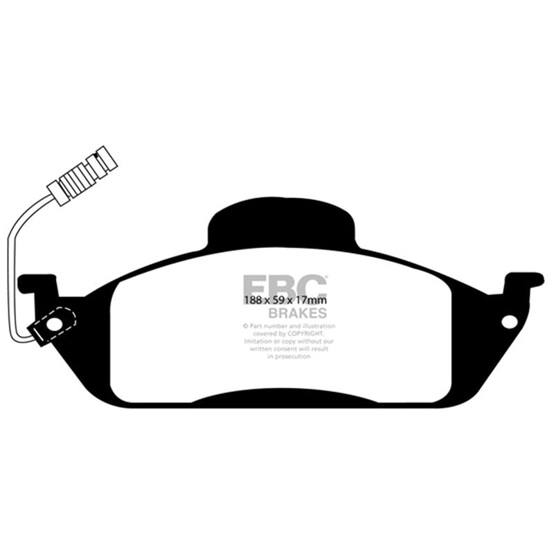 EBC Redstuff Ceramic Low Dust Brake Pads (DP31232C)