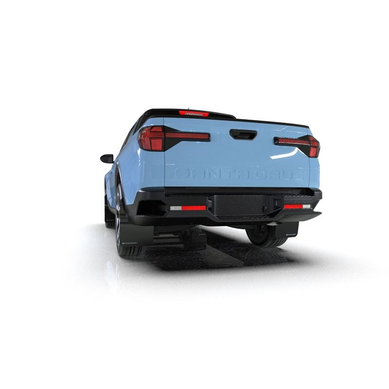 Rally Armor Black Mud Flap/Light Blue Logo for 2022 Hyundai Santa Cruz (MF78-UR-BLK-ABL)