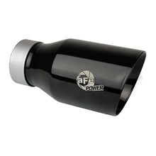 Load image into Gallery viewer, aFe MACH Force-Xp 304 Stainless Steel Clamp-on Exhaust Tip Black (49T30454-B093)