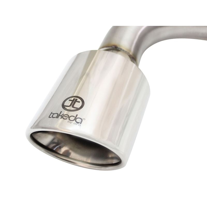 Takeda 2-1/4 to 2-1/2in Stainless Steel Axle-Back Exhaust Sys w/Polished Tip (49-36025-P)