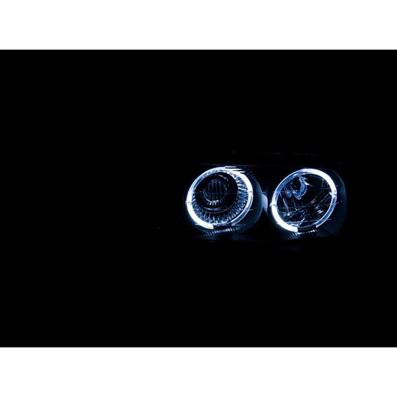 ANZO USA 1999-2006 Gmc Sierra 1500 Projector Headlights w/ Halo Black (111192)