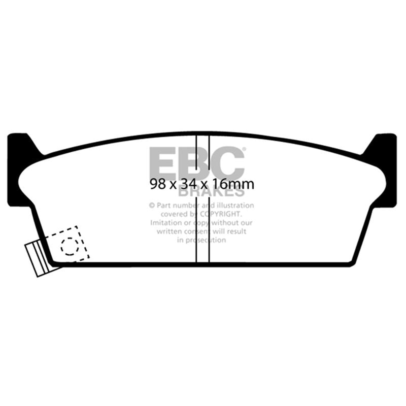 EBC Greenstuff 2000 Series Sport Brake Pads (DP2686/2)