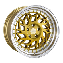 Load image into Gallery viewer, F1R R32 18x8.5 - Brushed Gold/ Polish Lip Wheel