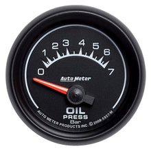 Load image into Gallery viewer, AutoMeter ES 52.4mm 0-7 Bar Oil Pressure SSE Gauge (5927-M)