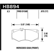 Load image into Gallery viewer, Hawk Performance Super Duty Brake Pads (HB894P.675)