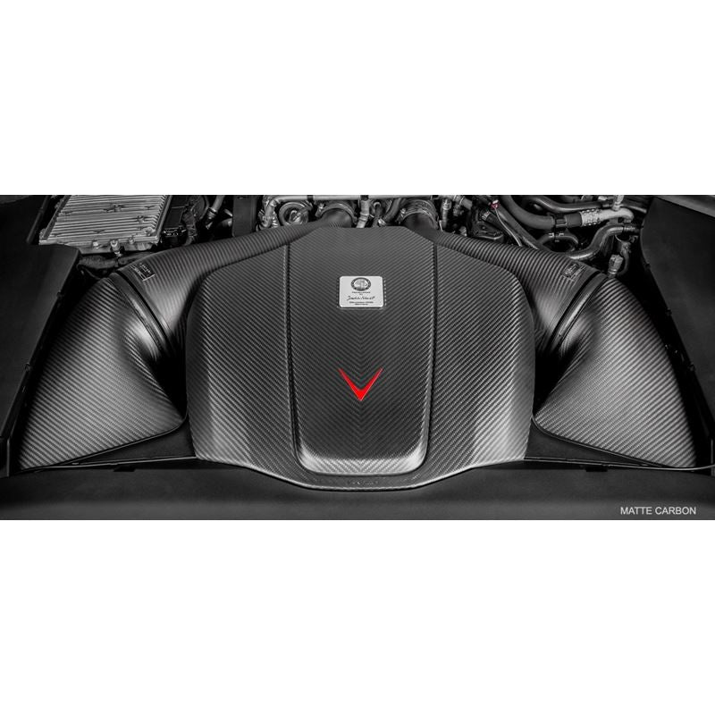 Eventuri Mercedes C190 R190 AMG GT Black Carbon Intake + Engine Cover - MATTE  (EVE-AMGGT-CFM-INT)