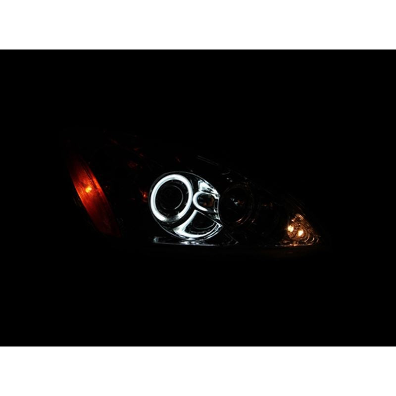 ANZO USA 2004-2007 Mitsubishi Lancer Projector Headlights w/ Halo Chrome (CCFL) (121103)