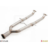 GTHAUS Straight Cat-Back Mid Pipe Section (Ti) Titanium for 2008-2013 Infiniti G37(NI0404002)