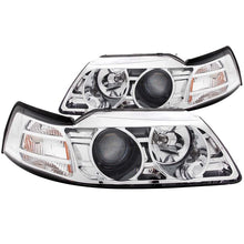 Load image into Gallery viewer, ANZO USA 1999-2004 Ford Mustang Projector Headlights Chrome (121043)