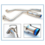 Invidia 08-09 WRX Sedan 76mm (101mm tip) RACING Titanium Tip Cat-back Exhaust (HS08SW4GST)