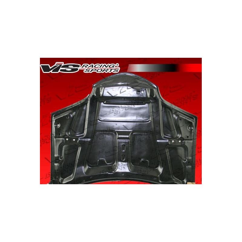 VIS Racing GTO Style Black Carbon Fiber Hood (98PTFIR2DGTO-010C)