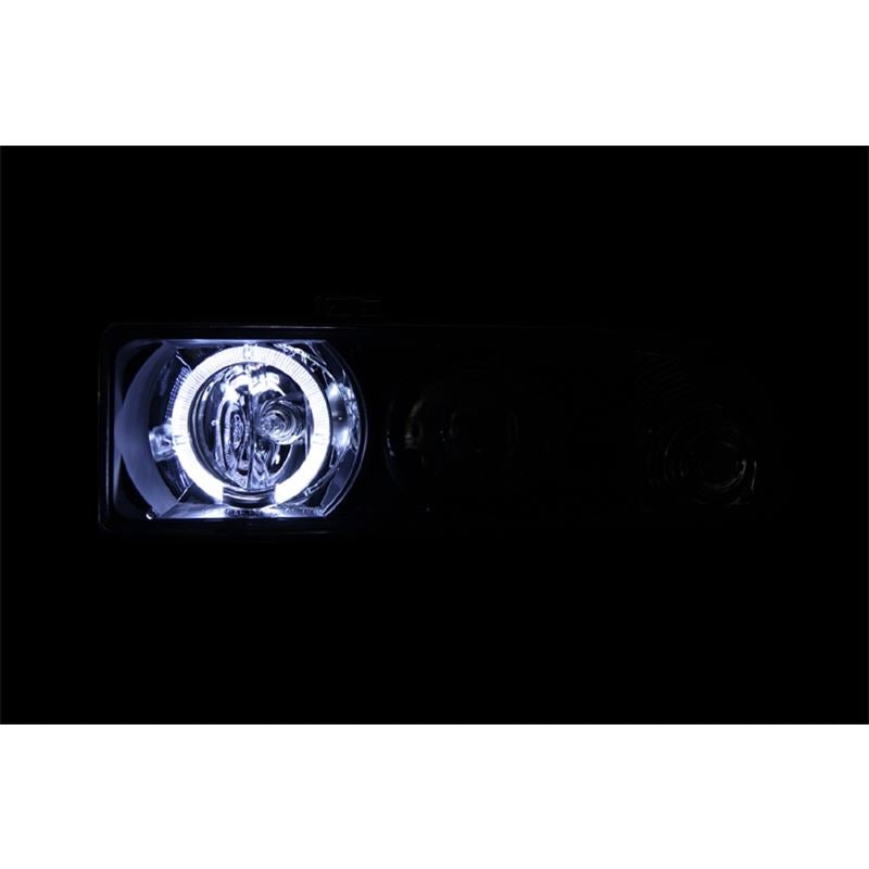 ANZO USA 1998-2005 Chevrolet S-10 Projector Headlights w/ Halo Black (111015)