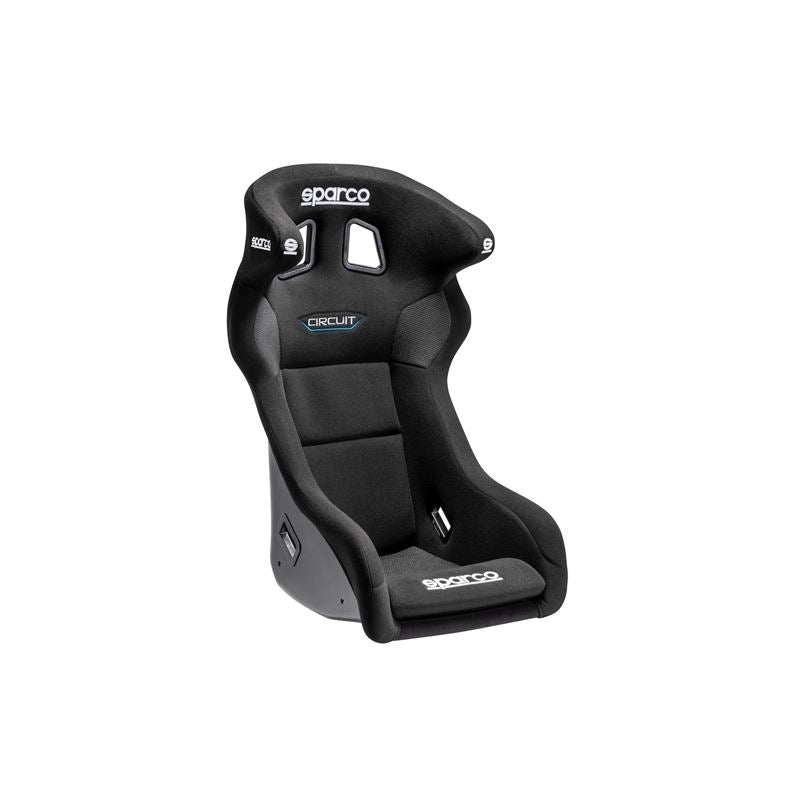 Sparco Circuit QRT Racing Seats, Black/Black Cloth with Black Stitch (008019RNR)