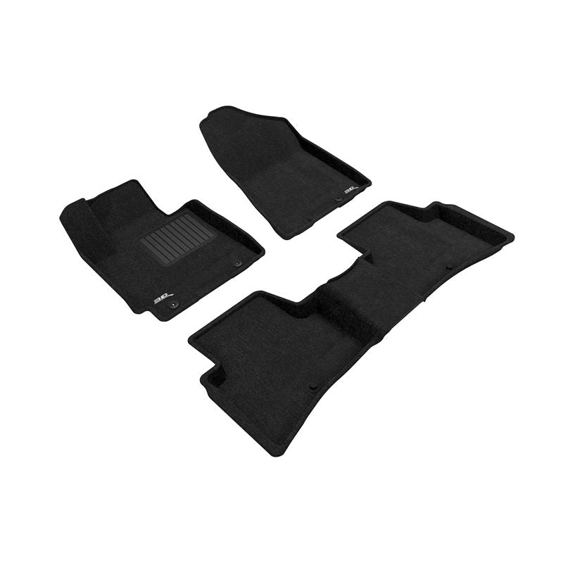 3D Maxpider ELEGANT Floor Mat, BLACK, 1ST ROW/2ND ROW (L1HY06604709)