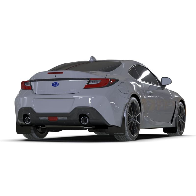 Rally Armor Black Mud Flap/Dark Grey Logo for 2022-24 Subaru BRZ, Toyota GR86 (MF99-UR-BLK-DGRY)