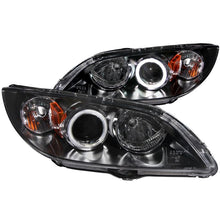 Load image into Gallery viewer, ANZO USA 2004-2008 Mazda 3 Projector Headlights w/ Halo Black (CCFL) (121228)