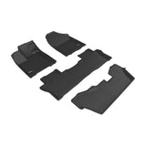 3D Maxpider KAGU Floor Mat, BLACK, 1ST ROW/2ND ROW/3RD ROW (L1HD07301509)