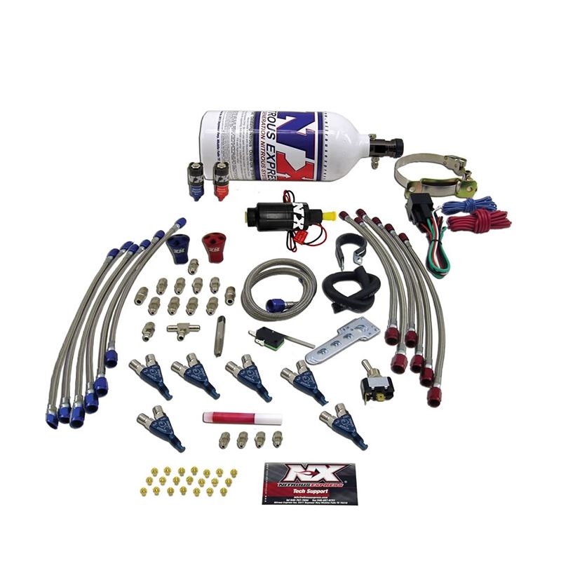 Nitrous Express Six Cyl Piranha Nitrous Kit w/2.5lb Bottle (60066P)