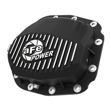 Load image into Gallery viewer, aFe Pro Series Rear Differential Cover Black w/ Machined Fins (Super 8.8 axle) (46-71180B)