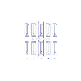 King Engine Bearings Main Bearing Set for 1987-1991 Pontiac Sunbird (MB5520AM0.5)