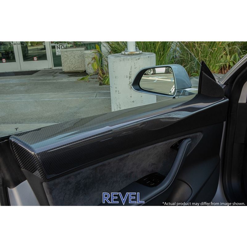 Revel GT Dry Carbon Door Trim (Front Left and Front Right) for Tesla Model 3 (1TR4GT1AX03)