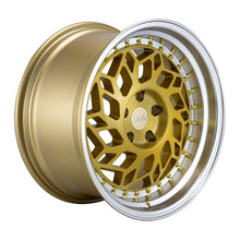 Load image into Gallery viewer, F1R R32 18x8.5 - Brushed Gold/ Polish Lip Wheel