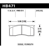 Hawk Performance DTC-70 Brake Pads (HB471U.510)