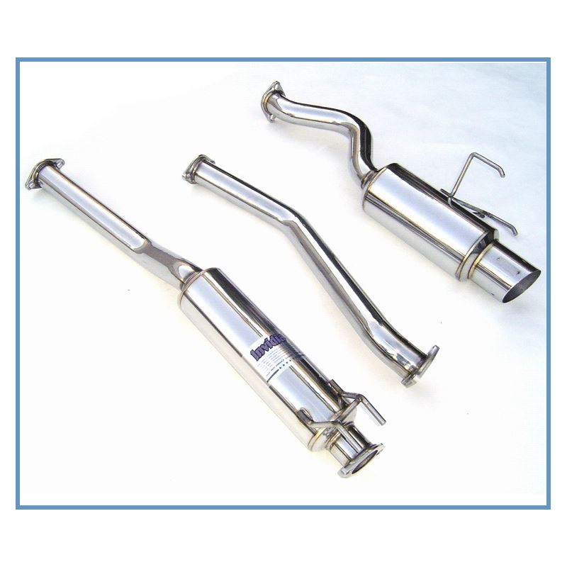 Invidia 02+ Honda Civic Si 3 Door (101mm tip) Cat- Back Exhaust (HS02HC3GTP)