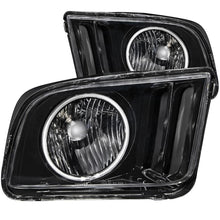 Load image into Gallery viewer, ANZO USA 2005-2009 Ford Mustang Crystal Headlights w/ Halo Black (CCFL) (121033)