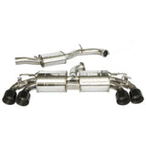 Invidia 76mm R400 Valved Cat Back Exhaust Straight Cut Black Tips for 2022+ Volkswagen Golf R MK8 (HS22GFR8GV4SB)