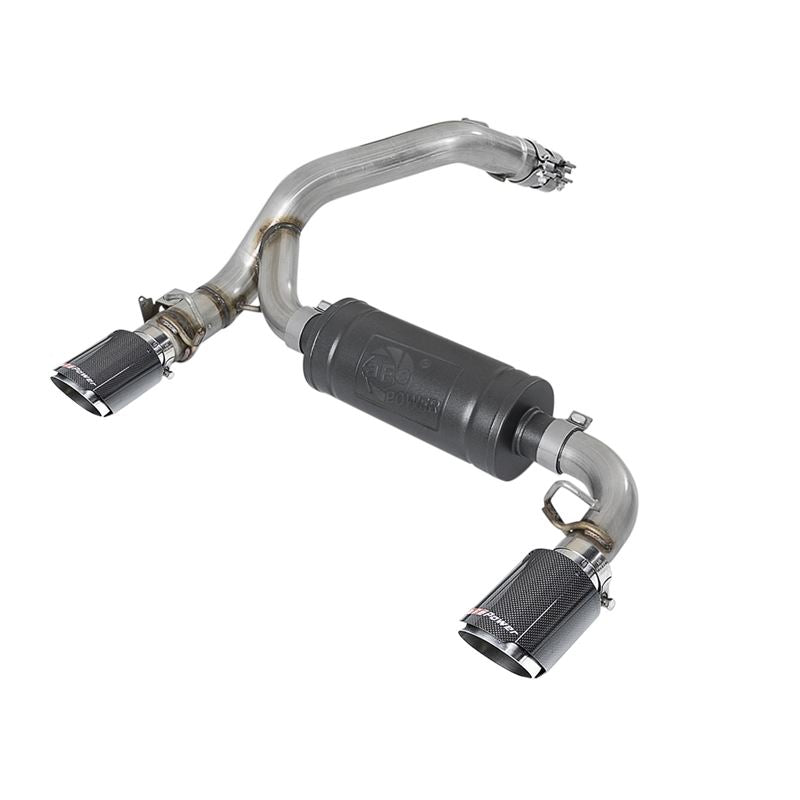 Takeda 3 IN 304 Stainless Steel Axle-Back Exhaust System w/ Carbon Fiber Tip (49-33104-C)