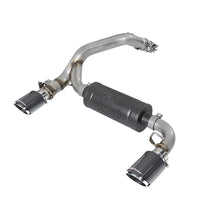 Load image into Gallery viewer, Takeda 3 IN 304 Stainless Steel Axle-Back Exhaust System w/ Carbon Fiber Tip (49-33104-C)