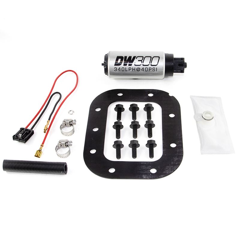 Deatschwerks DW300 series, 340lph in-tank fuel pump w/ install kit (9-301-1027)