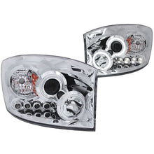 Load image into Gallery viewer, ANZO USA 2006-2008 Dodge Ram 1500 Projector Headlights w/ Halo Chrome (CCFL) (111103)