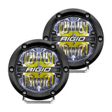 Rigid Industries 360-Series 4in LED Off-Road Drive Beam - White Backlight (Pair) (36117)