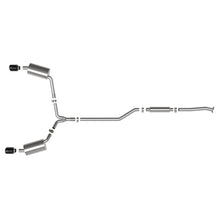 Load image into Gallery viewer, Takeda 2-1/2 IN to 2-1/4 IN 304 Stainless Steel Cat-Back Exhaust System Black (49-36629-B)