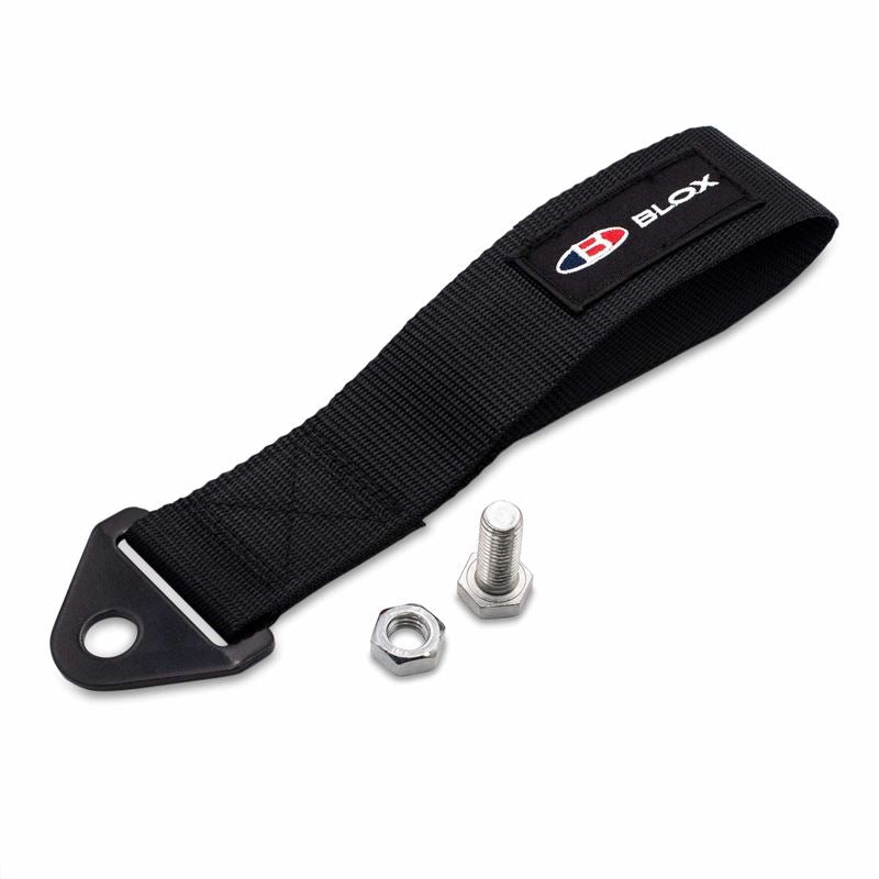 Blox Racing Universal Tow Strap with Blox Racing Logo- Red (BXAP-00034-RD)