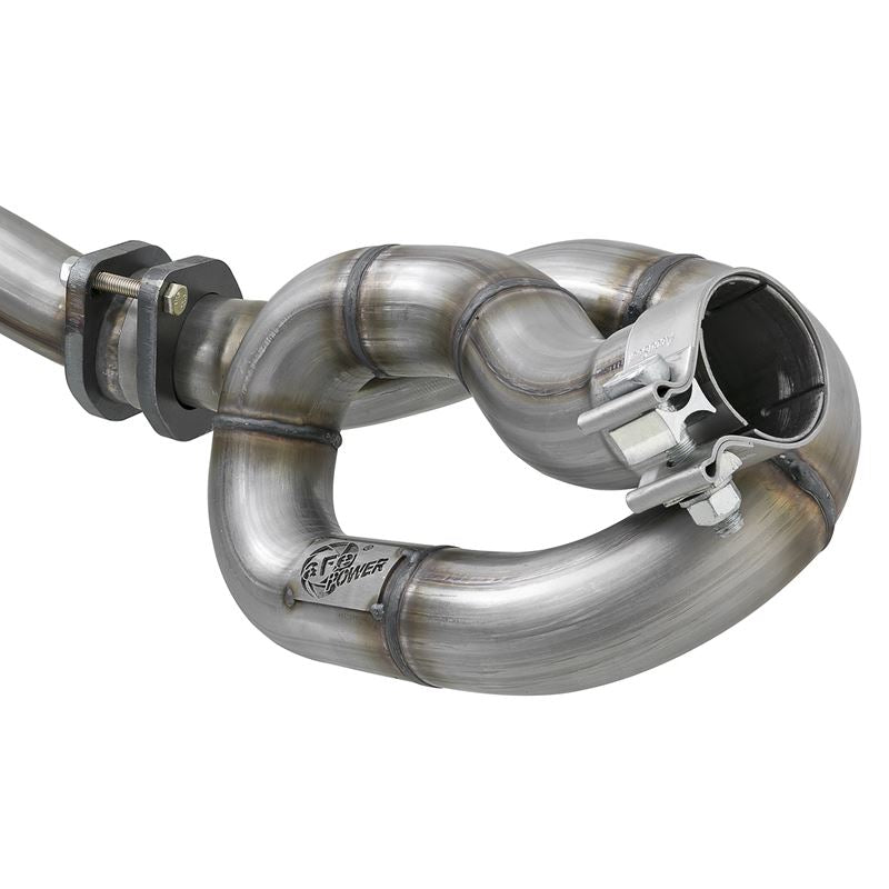 aFe Twisted Steel 409 Stainless Steel Loop-Relocation and Y-Pipe Performance Package (48-46207-PK)