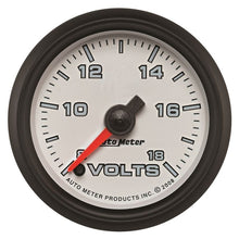 Load image into Gallery viewer, AutoMeter Pro-Cycle Gauge Voltmeter 2 1/16in 18V Digital Stepper Motor White (19592)