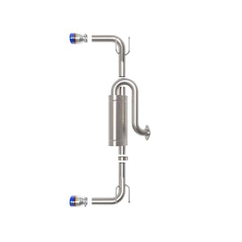 Takeda Axle-Back Exhaust System for 2019-2022 Mazda 3(49-37023-L)