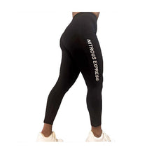 Load image into Gallery viewer, Nitrous Express Womens Black Leggings With White Logo Small (19124S)