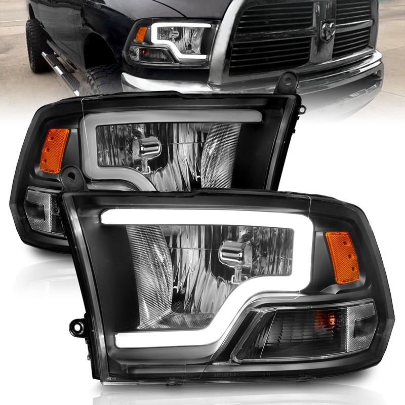 ANZO USA Crystal Headlight Set for 2009-2010 Dodge Ram 1500 (111515)