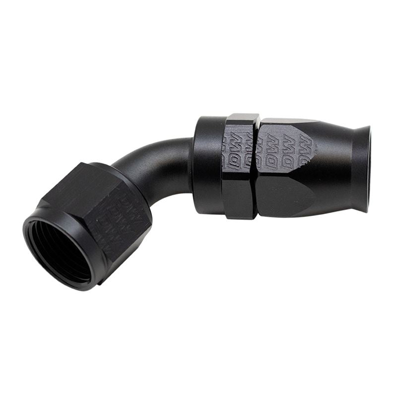 DeatschWerks 10AN Female Flare Swivel 60-Degree Hose End PTFE - Anodized Matte Black(6-02-0877-B)