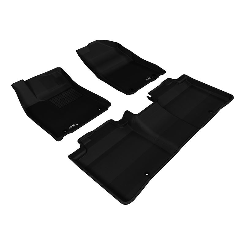 3D Maxpider KAGU Floor Mat, BLACK, 1ST ROW/2ND ROW (L1LX02701509)