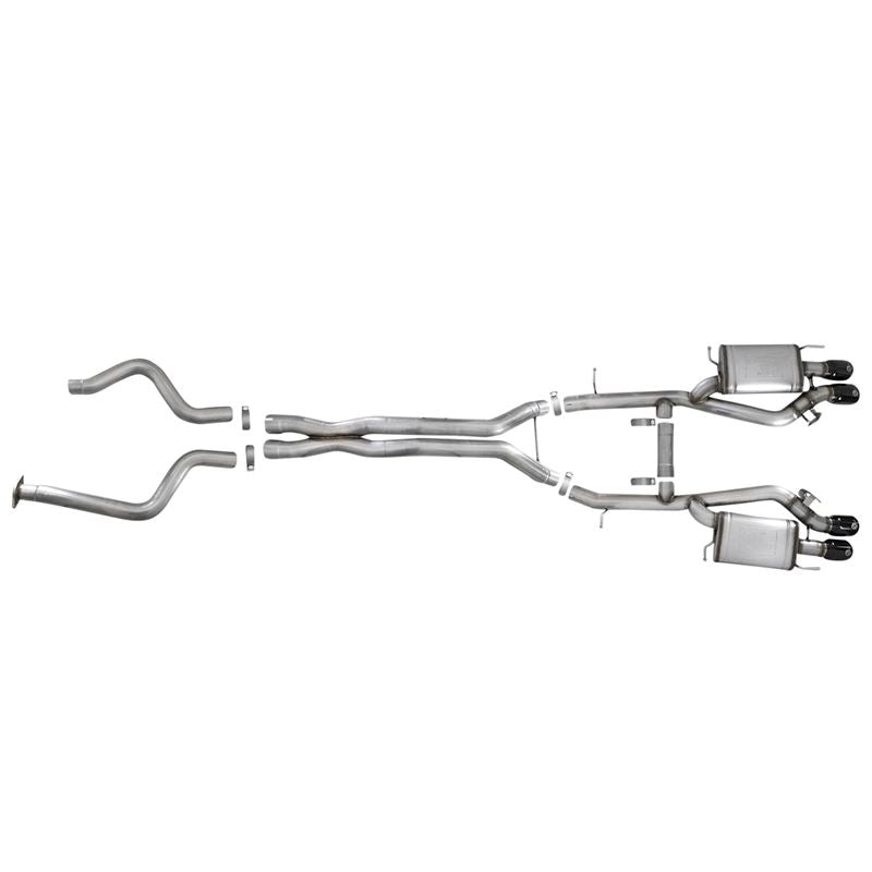 aFe MACH Force-Xp 3 IN 304 Stainless Steel Cat-Back Exhaust System w/ Black Tip (49-34078-B)