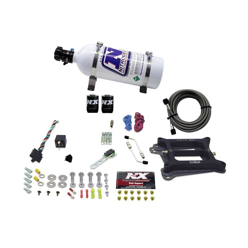 Nitrous Express 4150 4-BBL/Alcohol Nitrous Kit (50-300HP) w/5lb Bottle (30045-05)